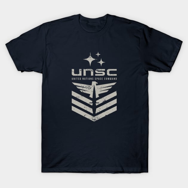 United Nations Space Command - Halo T-Shirt by SilverfireDesign